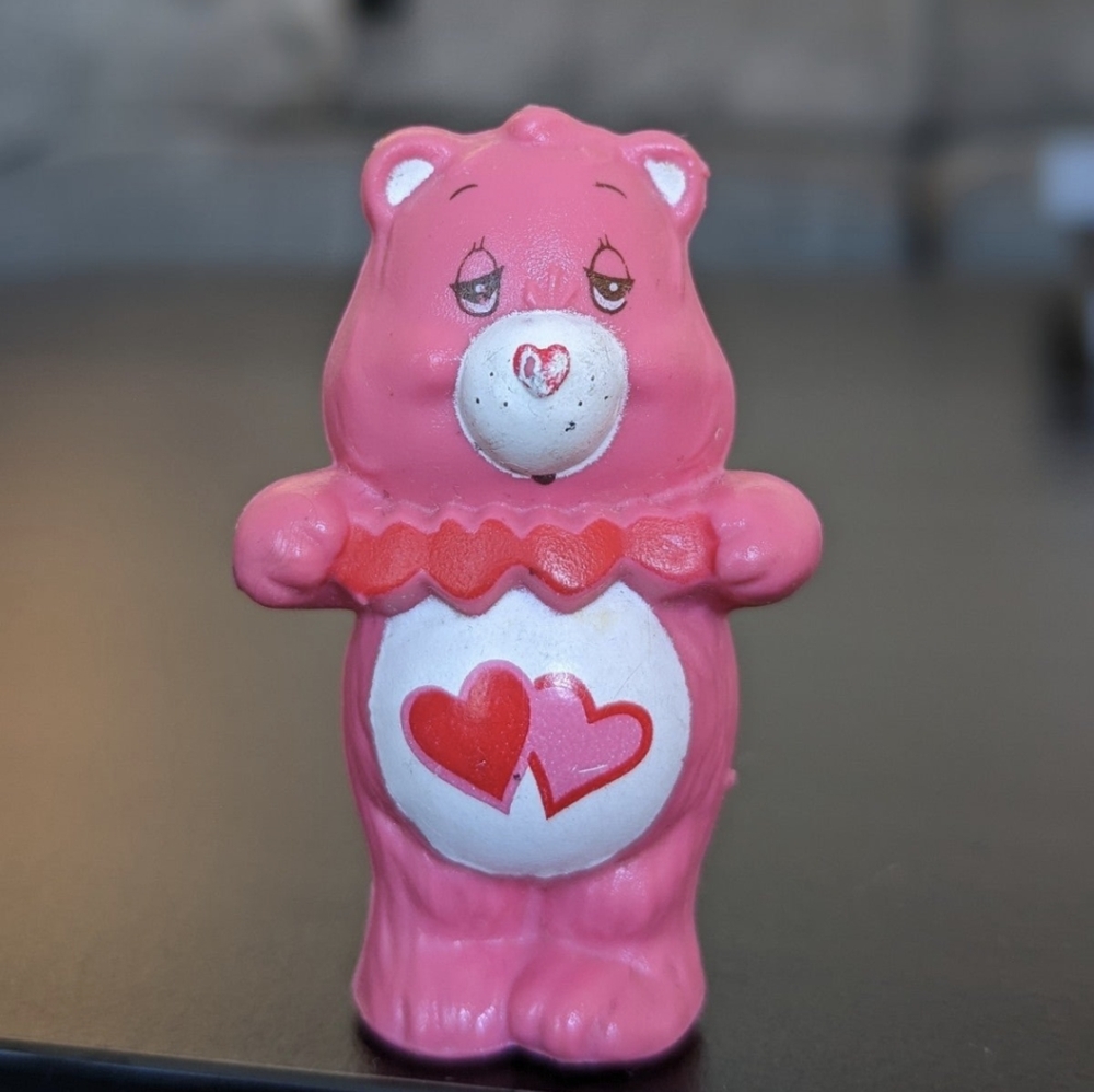 Vintage 1983 Care Bears Love-a-Lot bear figure